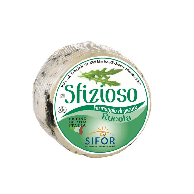Sifor Sfizioso Primo Sale Sicilian Pecorino with Rucola, 1 Lb.