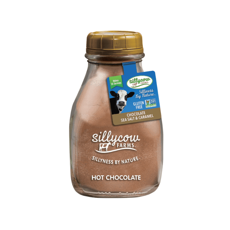 [Best Before: 12/29/26] SillyCow Farms Hot Chocolate with Caramel & Sea Salt, 16.9 oz