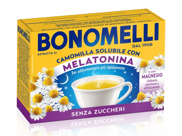 Bonomelli Instant Chamomile Melatonin & Magnesium, 16 Bags x 4.5g, 72g