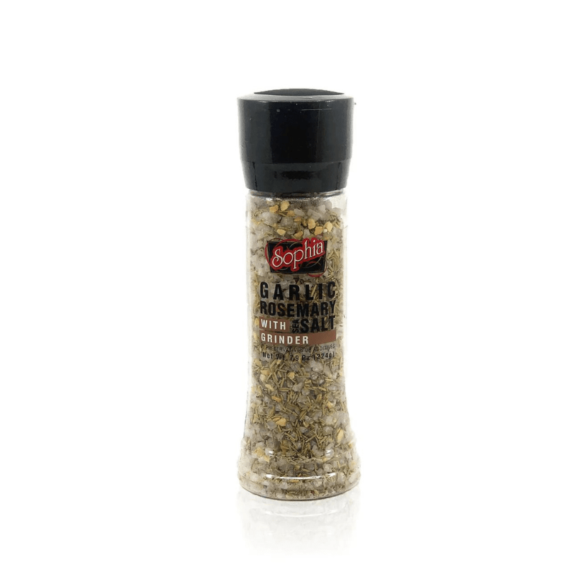 Sophia Garlic & Rosemary Salt with Grinder, 8 oz