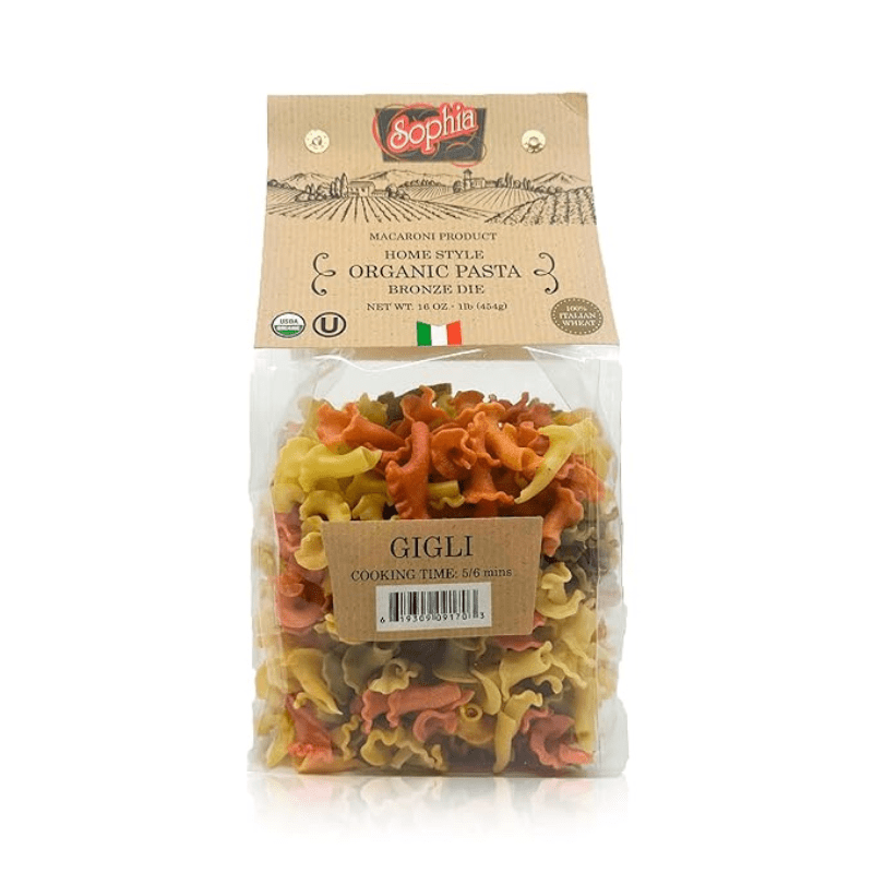 Sophia Organic Four Colored Gigli Pasta, 16 oz