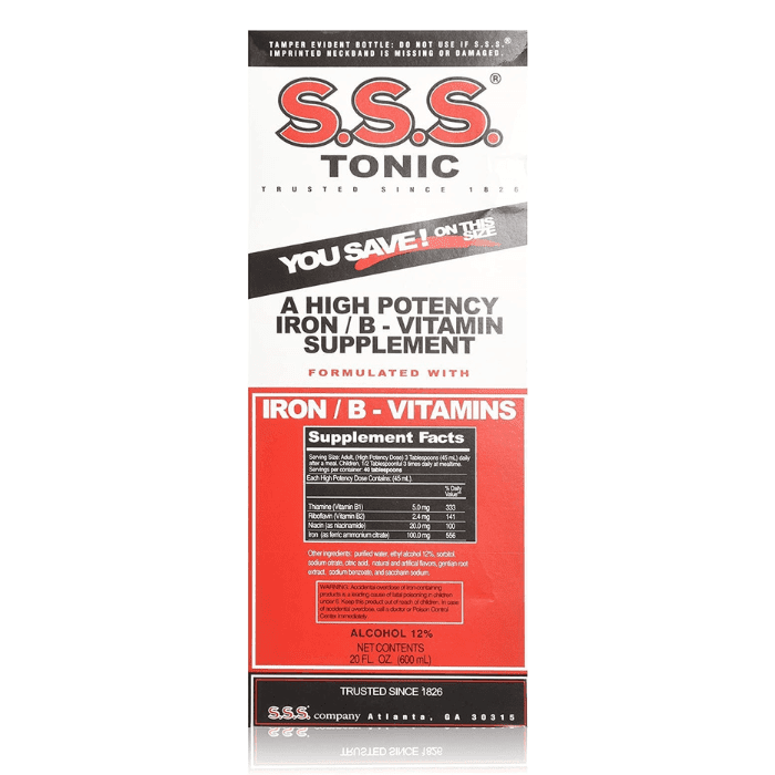 S.S.S Tonic Liquid, 20 oz