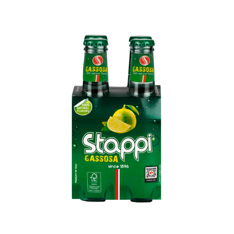 Stappi Gassosa, 6.3 oz (4 Bottles)