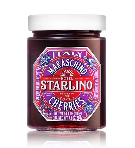 Hotel Starlino Maraschino Cherries, 14.1 oz | 400g