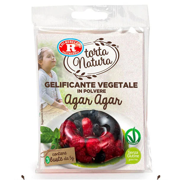 Rebecchi Agar Agar, Vegetable Gelling Agent, 3 Bags - 5g each, 15g