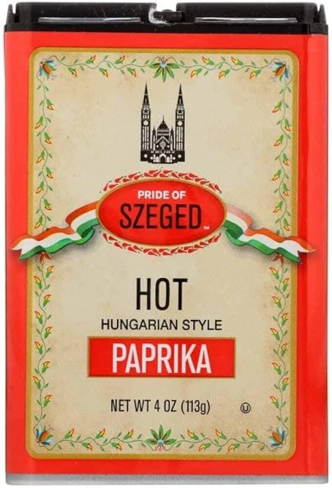 [Best Before: 12/19/2026] Szeged Hungarian Hot Paprika, 4 oz