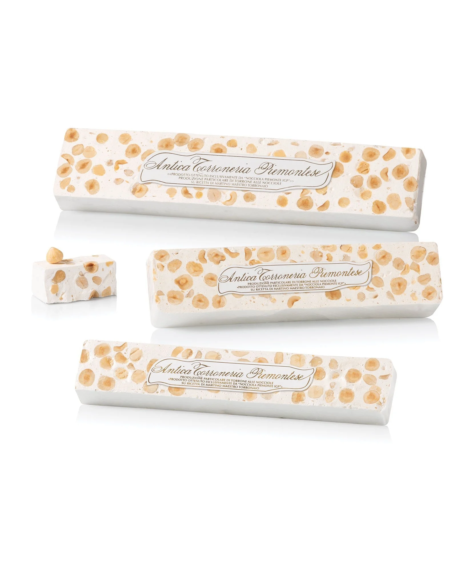 Antica Torroneria Piemontese Crunchy Torrone, Hazelnuts, 8.75 oz | 250g