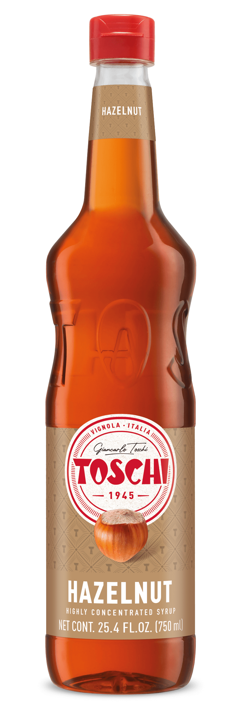 Toschi Hazelnut Syrup, 750mL (25.4 oz)