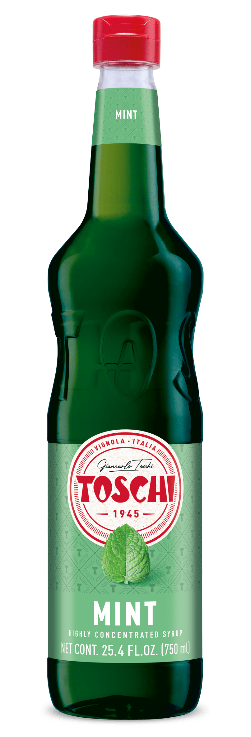 Toschi Mint Syrup, 750mL (25.4 oz)