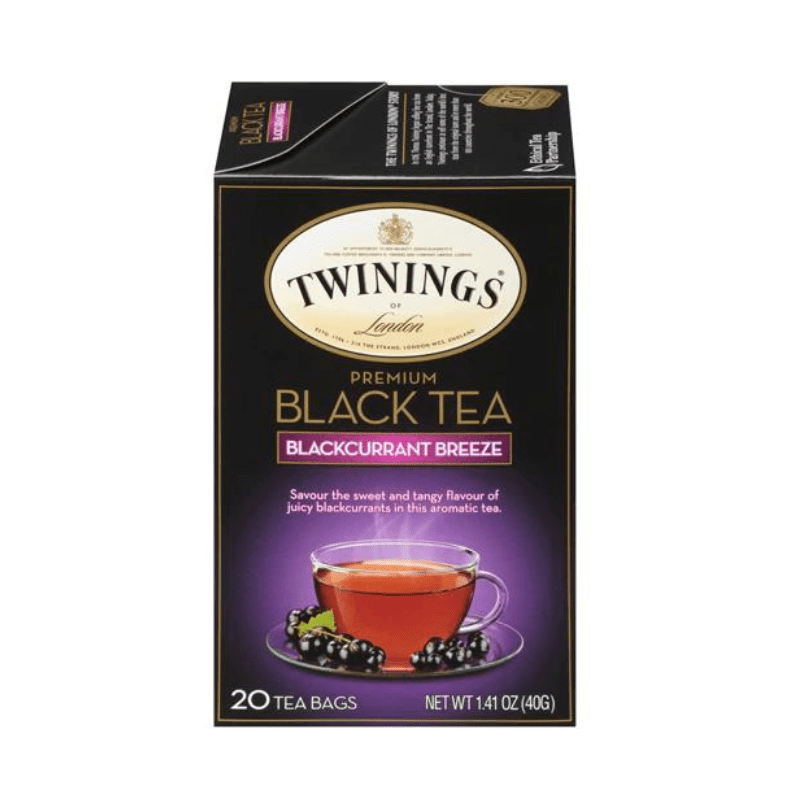 Twinings Black Currant Breeze Black Tea, 20 Count