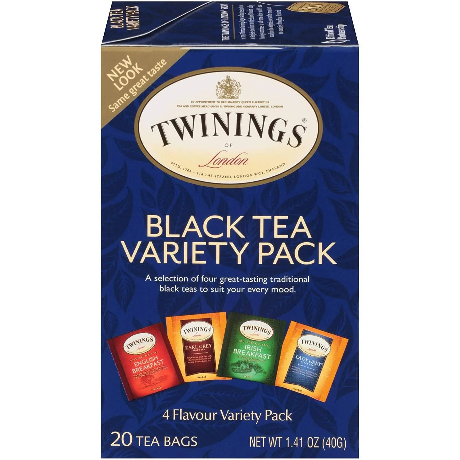 Twinings of London Classics Black Tea Variety Pack, 20 Count