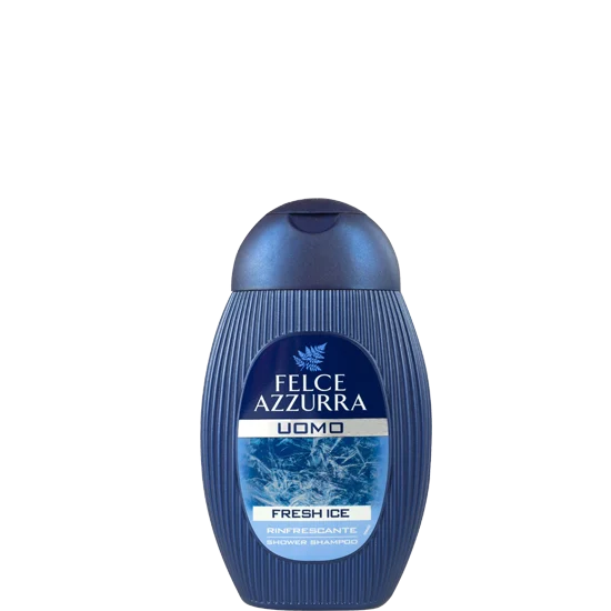 Felce Azzurra Uomo Shampoo & Shower, Fresh Ice, 13.53 oz | 400 ml