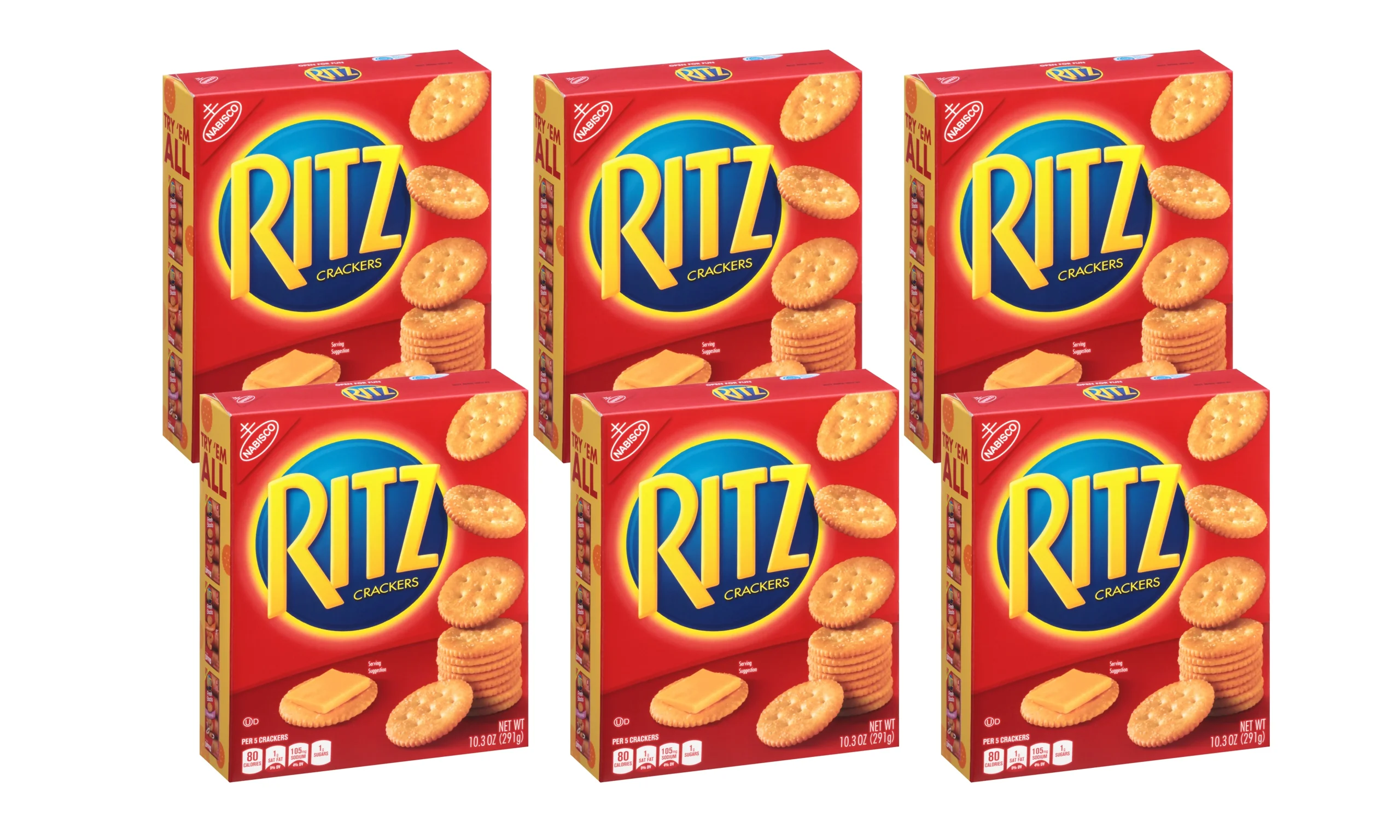 Ritz Crackers Original 10.3 Ounce Size - 6 Per Case.