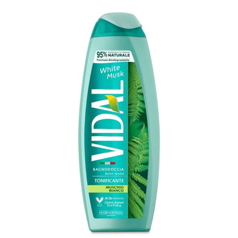 Vidal White Musk Body Wash, 500 mL