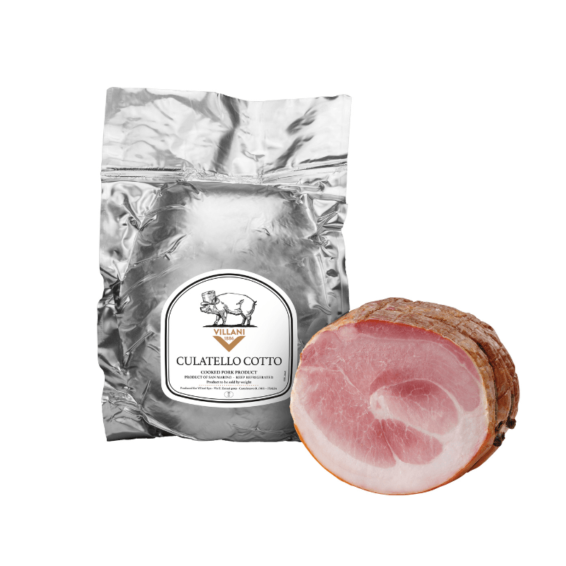 Villani Culatello Cotto Halves, 7 Lbs