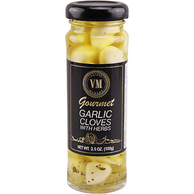 [Best Before: 01/31/2027] Voyage Marche Gourmet Garlic Cloves with Herbs, 3.5 oz