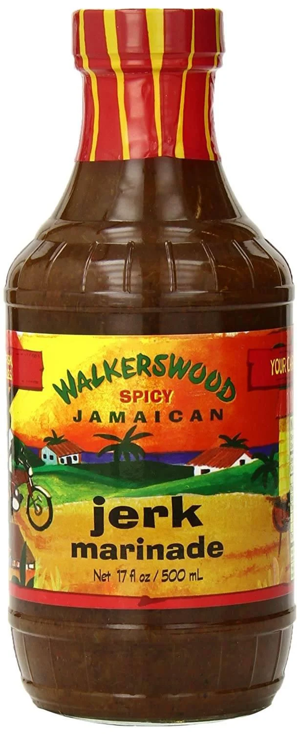 Walkerswood Spicy Jamaican Jerk Marinade Glass, 17 oz