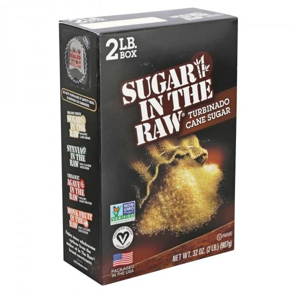 Sugar In The Raw Pack 2 Pound Each - 12 Per Case.