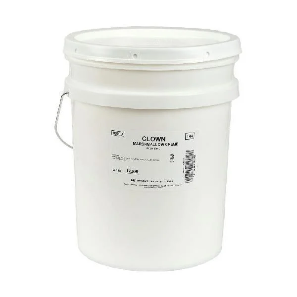 Clown Marshmallow Creme Topping 5 Gallon - 1 Per Case.
