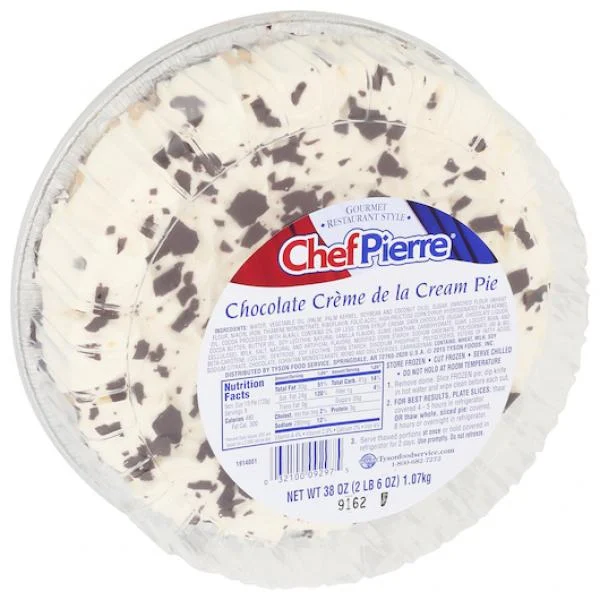 Chef Pierre Pie Chocolate Creme 10 Inch  2.375 Pound Each - 4 Per Case.