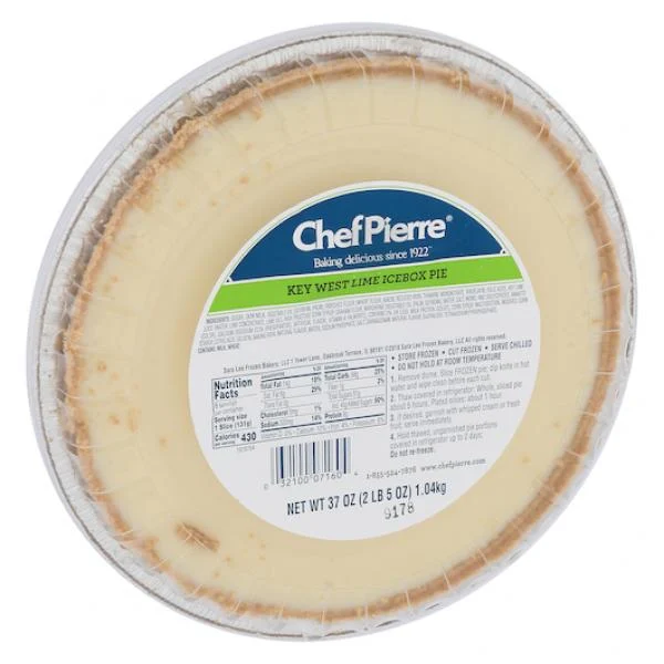 Chef Pierre Pie Key West Lime 10 Inch 37 Ounce Size - 6 Per Case.
