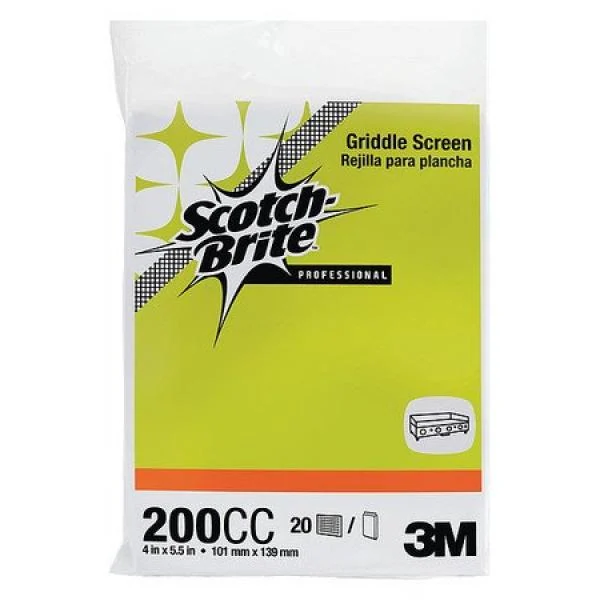 Scotch-Brite Griddle Screen 4 In X 5.5 In 20/Pack 10 Packs/Case