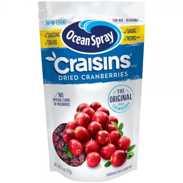 Craisins Original 6 Ounce Size - 12 Per Case.