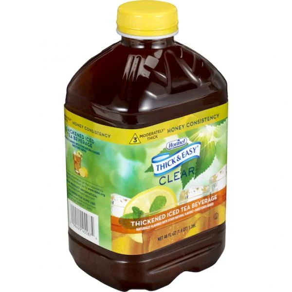Thick & Easy Clear Thickened Iced Tea Beverage Honey 6 Count Packs - 1 Per Case.
