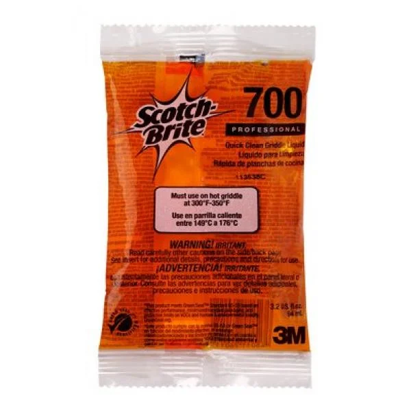 Scotch Brite Quick Clean Griddle Liquid Packet 3.2 Oz, 1 Count, 40 Per Case