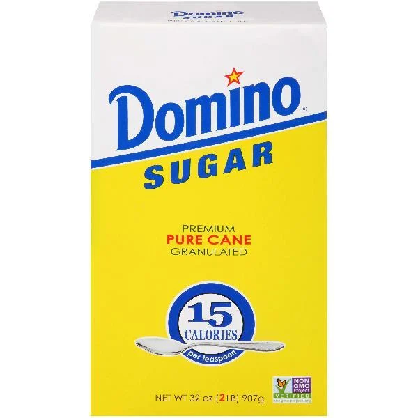 Domino Cane Sugar Granulated 2 Pound Each - 24 Per Case.