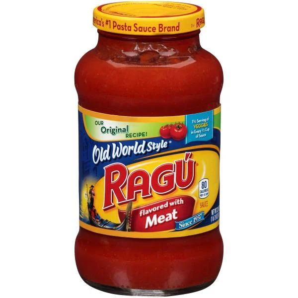 Ragu Ows Flavor Wmeat P 23.9 Ounce Size - 12 Per Case.