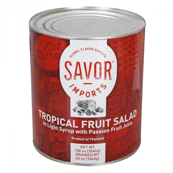 Tropical Fruit Salad Light Syrup Can 10 Each - 6 Per Case.
