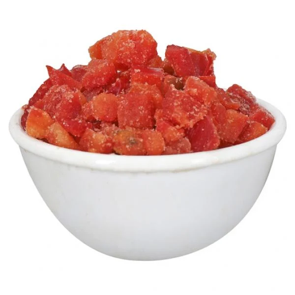 Savor Imports Pepper Diced Red 8 Inch Individual Quick Frozen 50 Pound Each - 1 Per Case.