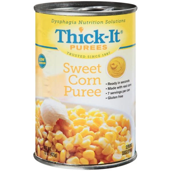Thick It Purees Sweet Corn Puree 15 Ounce Size - 12 Per Case.