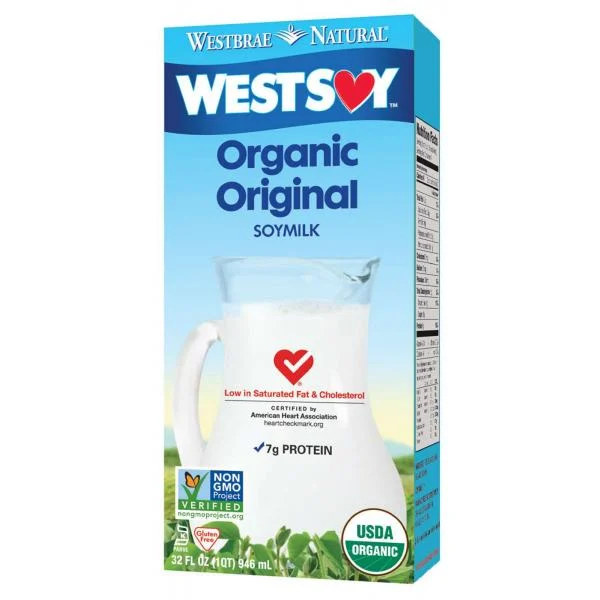 West Soy Original Soy Milk 32 Fluid Ounce - 12 Per Case.