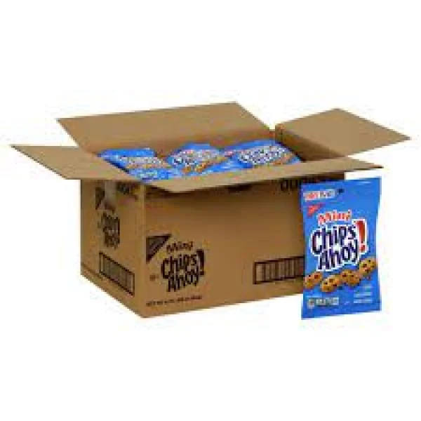 Chips Ahoy Cookies Single Serve Big Bag Chocolate Chip 3 Ounce Size - 36 Per Case.