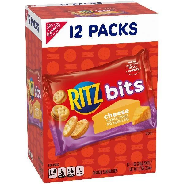 Rits Bits Cheese Multi 1 Ounce Size - 48 Per Case.