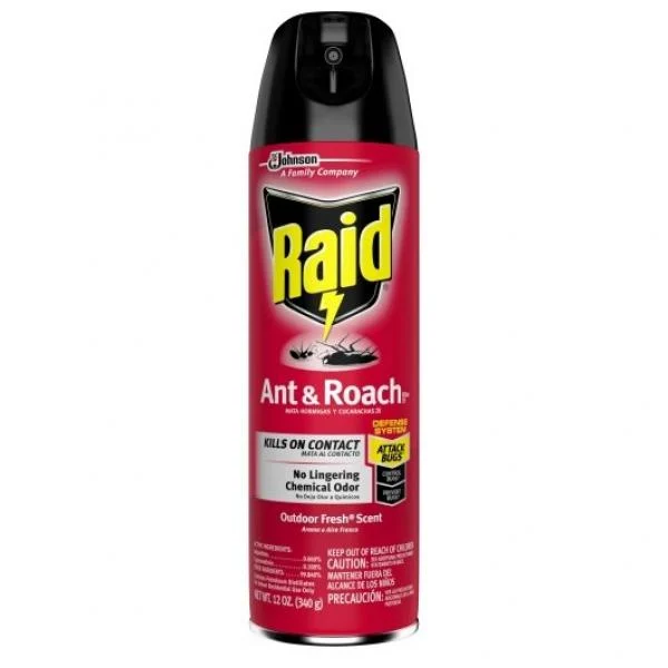 Raid Outdoor Fresh Scent Ant & Roach Killer12 - 12 Oz