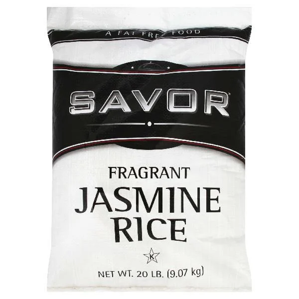 Savor Imports Rice Imported Long Grain Jasmine 20 Pound Each - 1 Per Case.