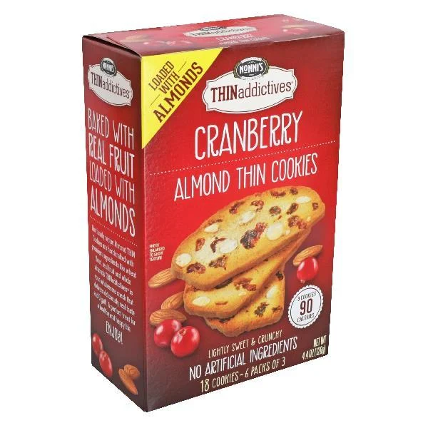 Thin Addictives Cranberry Almond 6 Each - 6 Per Case.