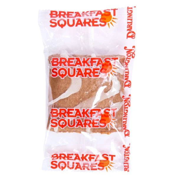 Darlington Whole Grain Iced Cinnamonbreakfast Squares Individually Wrapped 1.5 Ounce Size - 160 Per Case.