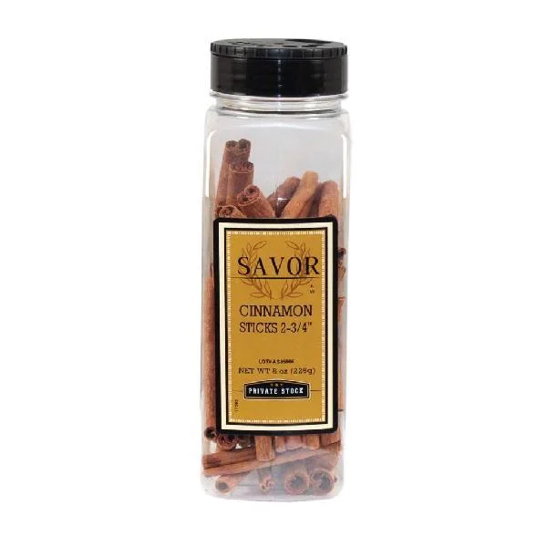 Cinnamon Sticks 5 Inch 8 Ounce Size - 6 Per Case.