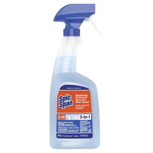 Spic And Span Professional Disinfecting All Purpose & Glass Cleaner Rtu W/Seal 3-00 8/32 Oz