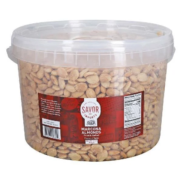 Savor Imports Marcona Almonds Fried & Salted 11 Pound Each - 1 Per Case.