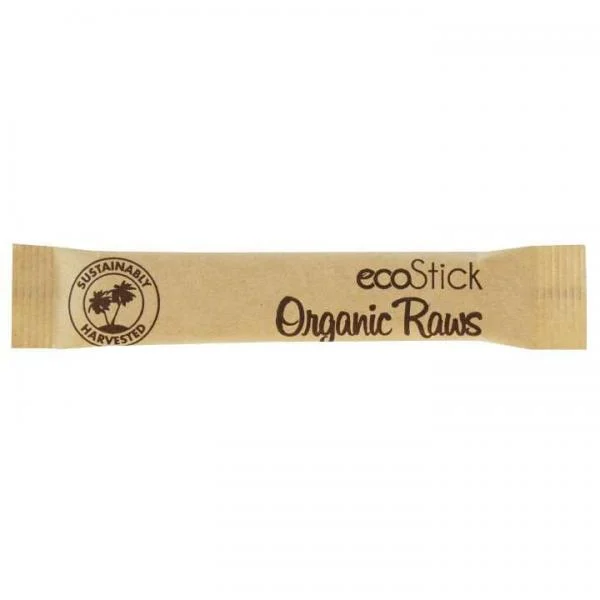 Ecostick Sticks Turbinado Single Serve 3 Grams Each - 2000 Per Case.