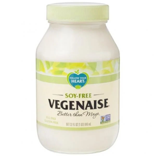 Soy Free Vegenaise Vegan Mayo 32 Ounce Size - 6 Per Case.