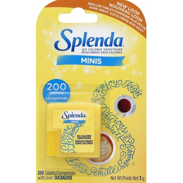 Splenda Mini's200 Count Packs - 12 Per Case.