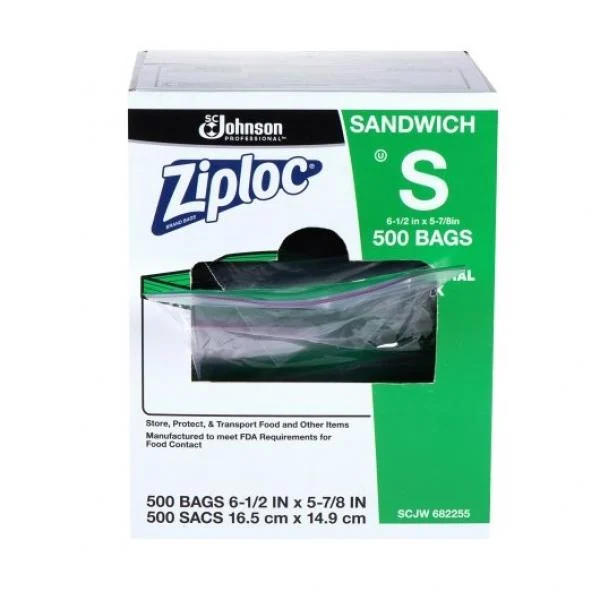 Ziploc Sandwich Bag  1 - 500 Cnt