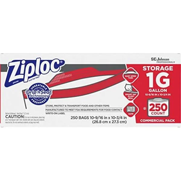Ziploc Gallon Freezer Storage Bag  1 - 250 Ea