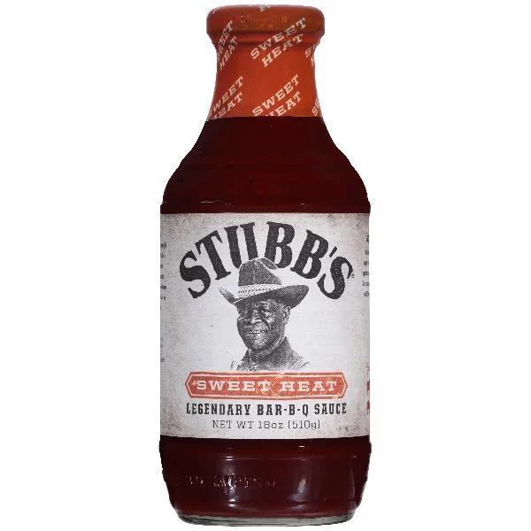 Stubbs Sweet Heat BBQ Sauce 18 Ounce Size - 6 Per Case.